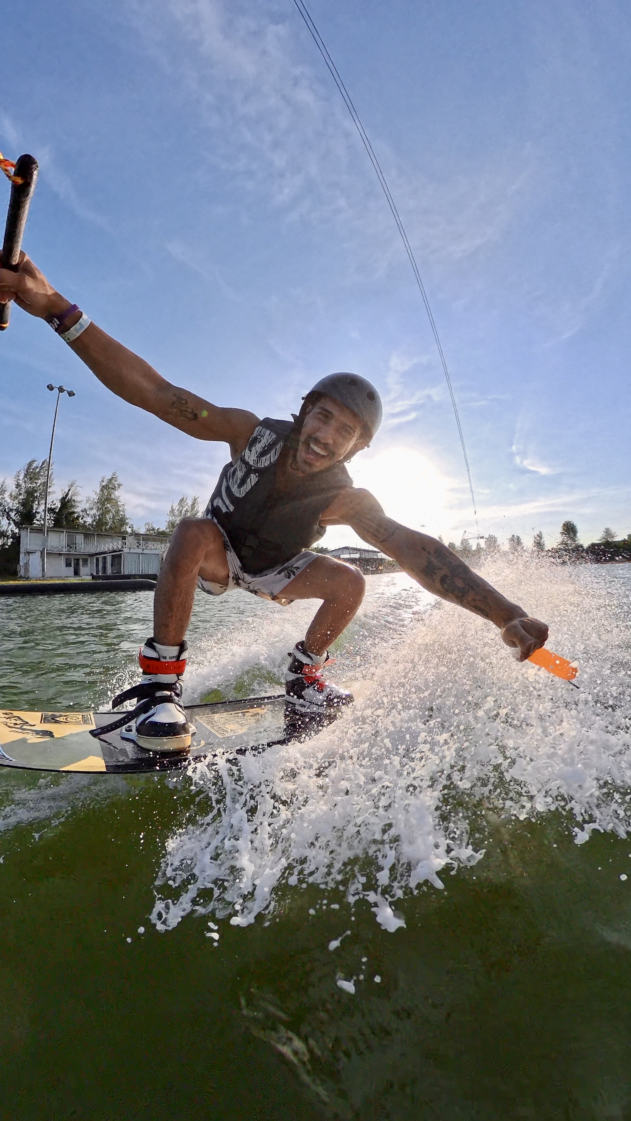 Ken wakeboarding